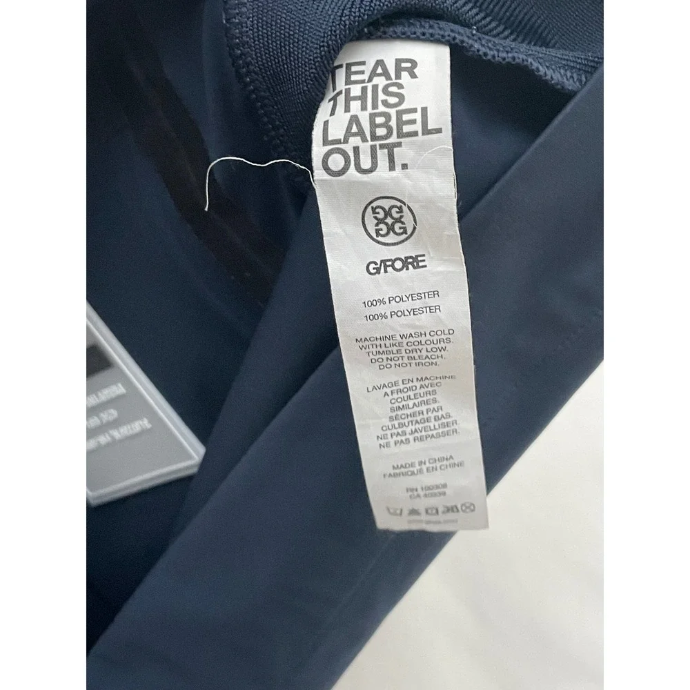 G/FORE Twilight Weather Resistant Slim Fit Repeller Vest Men's XL Navy Blue Golf